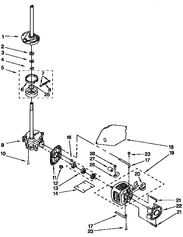 Motor and pump