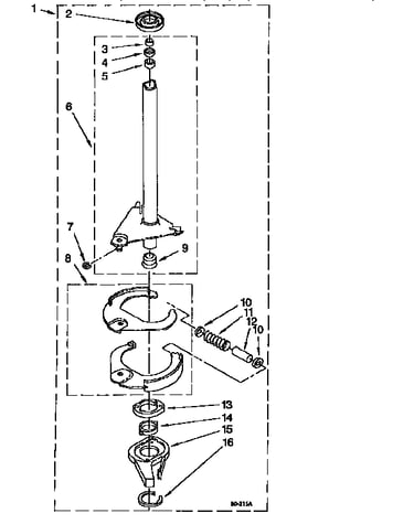 Brake and drive tube