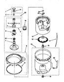 Agitator, basket and tub