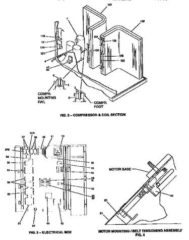 Compressor/electrical and motor mounting