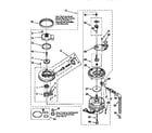 Whirlpool DU900PCDB0 pump and motor diagram