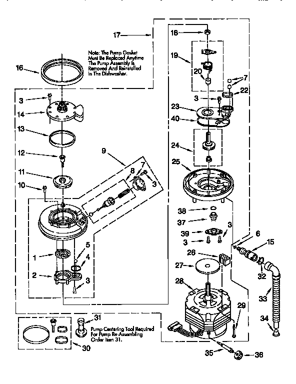 Pump and motor