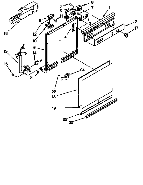 Frame and console