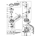 Whirlpool DU900PCDQ0 pump and motor diagram