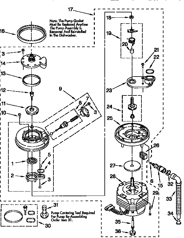 Pump and motor