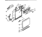 Whirlpool DU900PCDQ2 console and frame diagram