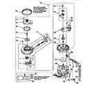 Whirlpool DU900PCDQ2 pump and motor diagram