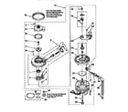 Whirlpool DU900PCDZ0 pump and motor diagram