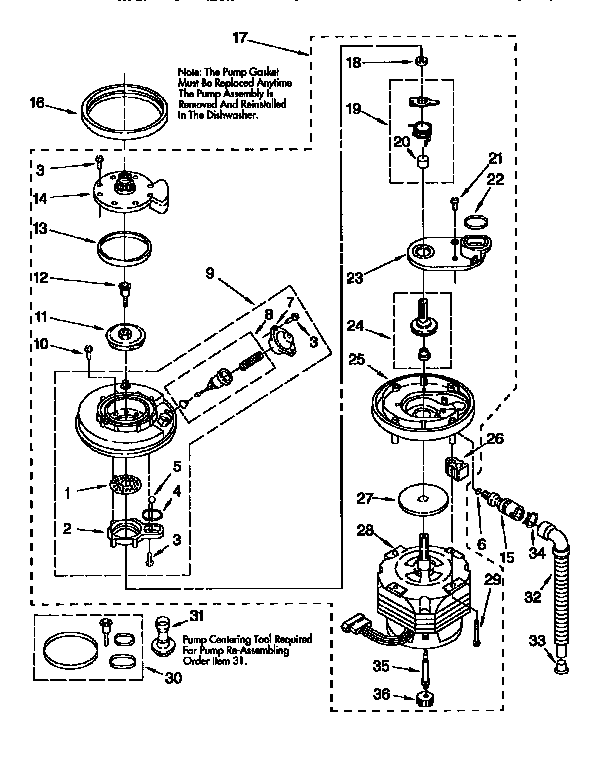 Pump and motor