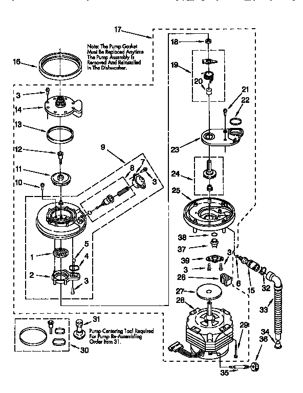 Pump and motor