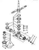 Pump and spray arm