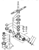 Pump and spray arm