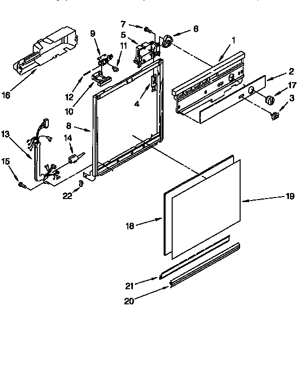 Frame and console