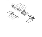 Whirlpool DU810CWDB0 pump and motor diagram
