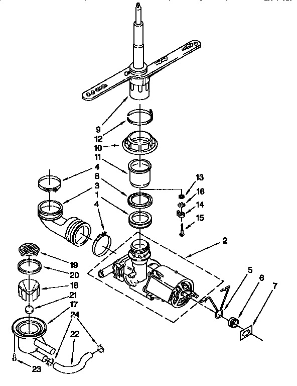 PUMP AND SPRAY ARM