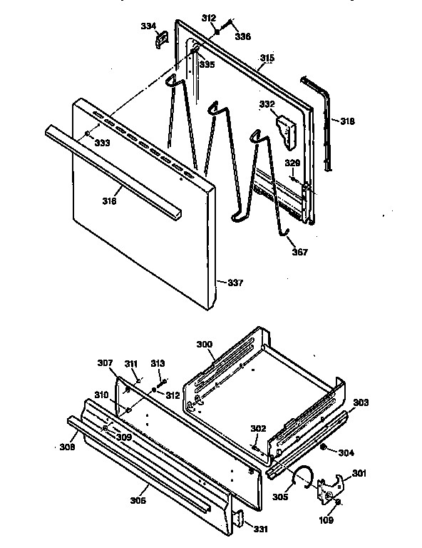 Door and drawer