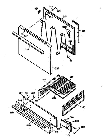 Door and drawer