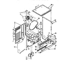 Kenmore 11098573830 dryer cabinet and motor diagram