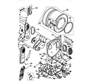 Kenmore 11098573830 dryer bulkhead diagram