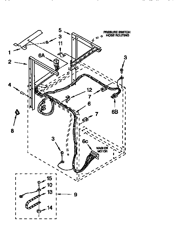 Dryer support and washer