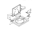 Kenmore 11098573830 washer top and lid diagram