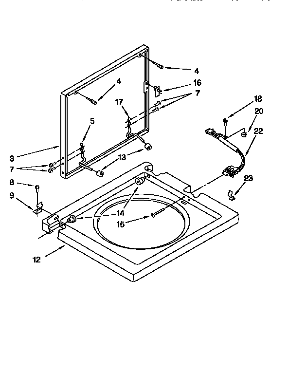 Washer top and lid