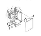 Kenmore 11098673830 washer cabinet diagram