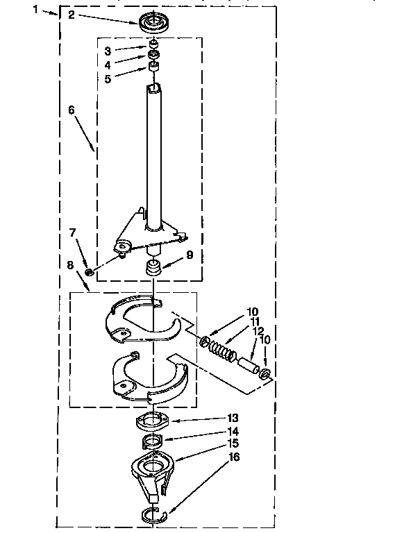 Brake and drive tube