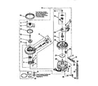Whirlpool DU920QWDB0 pump and motor diagram