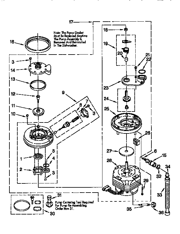 Pump and motor