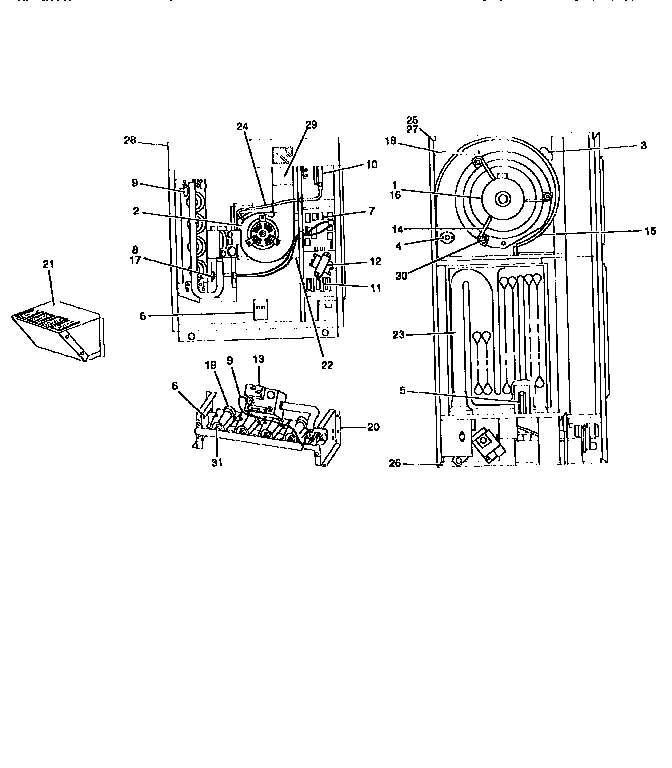 Outdoor gas furnace