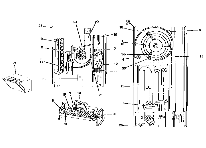 Outdoor gas furnace