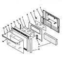 Upper oven door