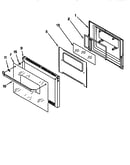 Lower oven door
