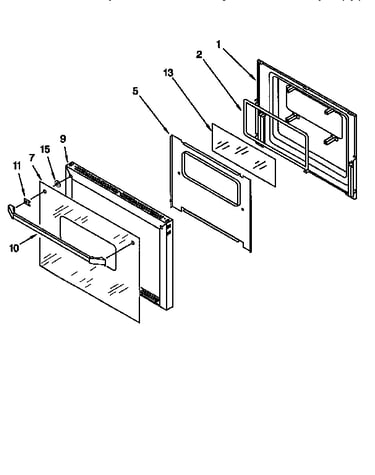 Lower oven door
