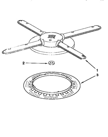 Lower washarm and strainer