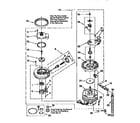 Whirlpool DU940QWDZ0 pump and motor diagram