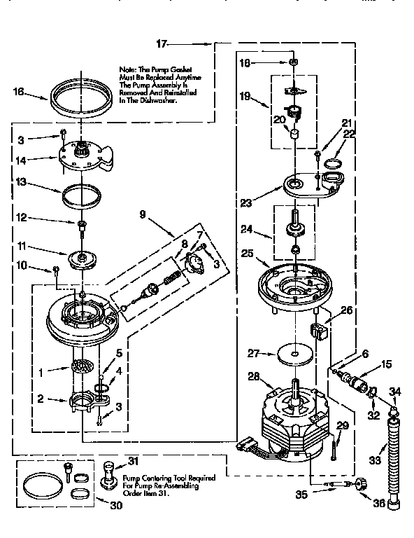 Pump and motor