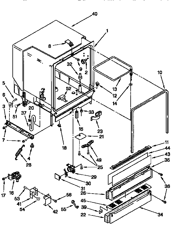Tub and assembly