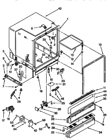 Tub and assembly