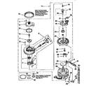 Whirlpool DU940QWDB4 pump and motor diagram