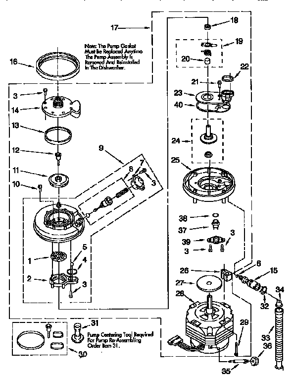 Pump and motor