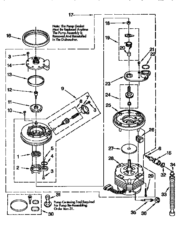 Pump and motor