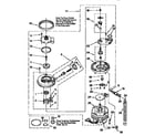 Whirlpool DU920QWDQ3 pump and motor diagram