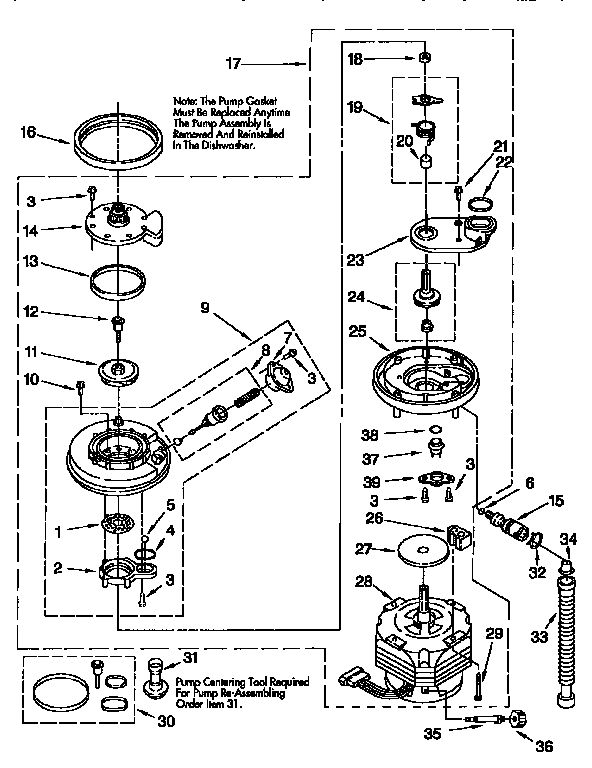 Pump and motor