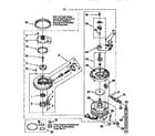 Whirlpool DU920QWDQ2 pump and motor diagram