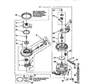 Whirlpool DU920QWDQ0 pump and motor diagram