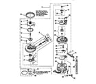 Whirlpool DU920QWDB4 pump and motor diagram