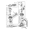Whirlpool DU920QWDB3 pump and motor diagram