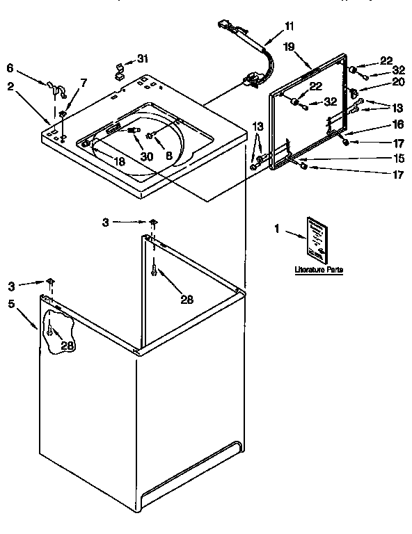 Top and cabinet